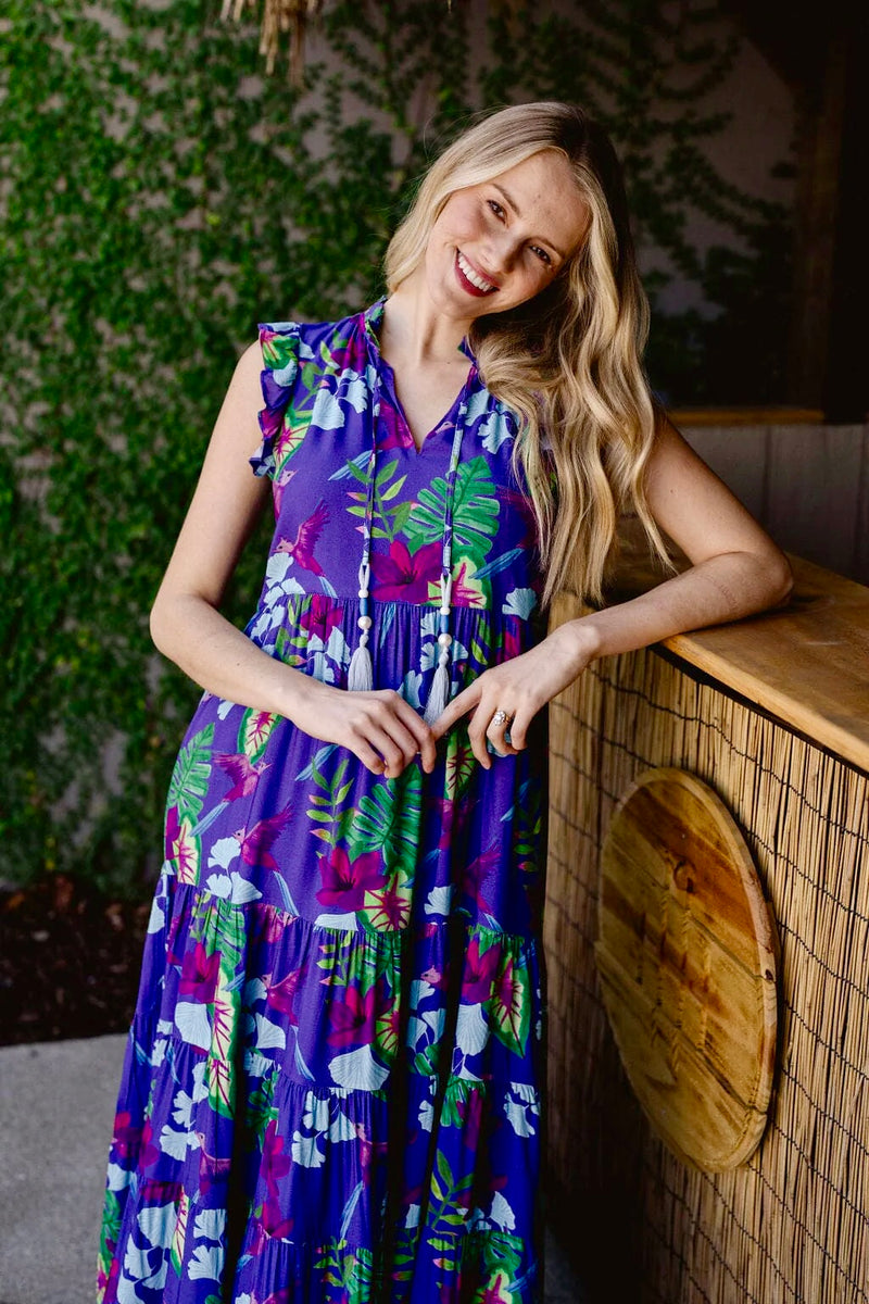 Britton Court Josie Purple Maxi Dress