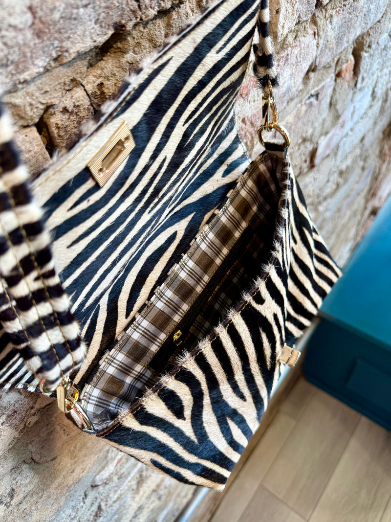 NIRIS SMALL CROSSBODY ZEBRA