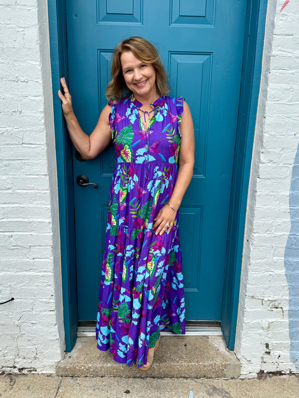 Britton Court Josie Purple Maxi Dress
