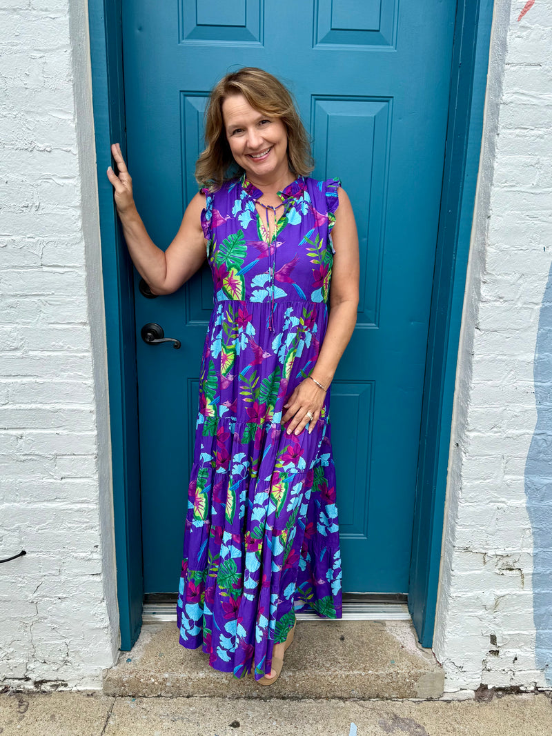 Britton Court Josie Purple Maxi Dress