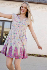 Britton Court Josie Cream Mini Dress
