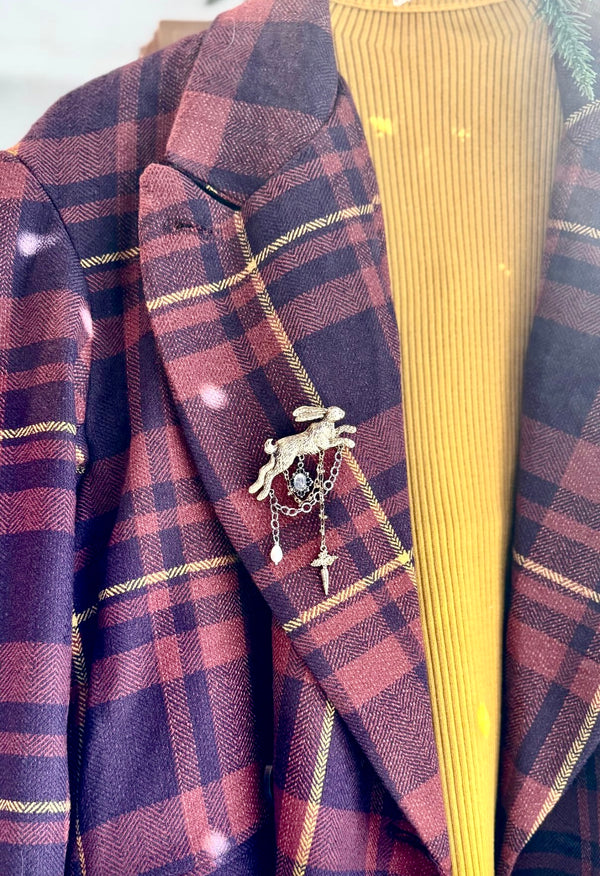 Free People Rabbit Brooch