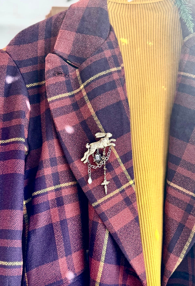 Free People Rabbit Brooch