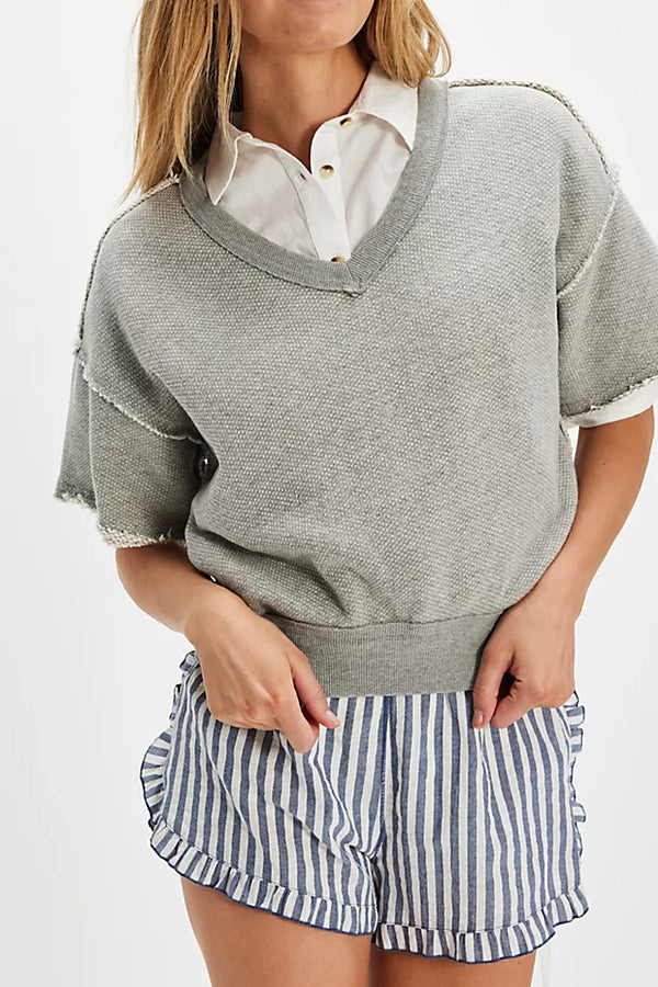 Free People So Easy Grey Sweatshirt