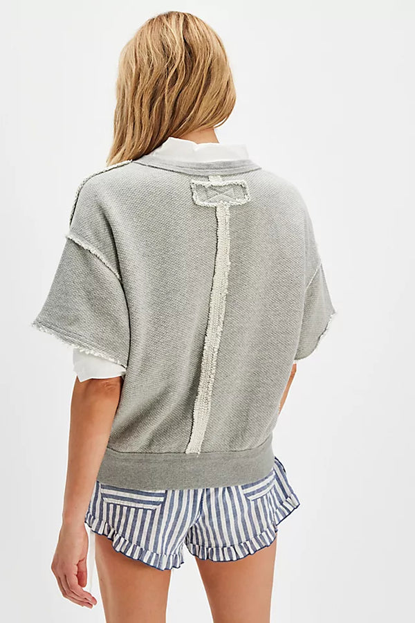 Free People So Easy Grey Sweatshirt
