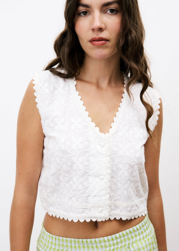 Frnch Paris Maeve Top Blanc
