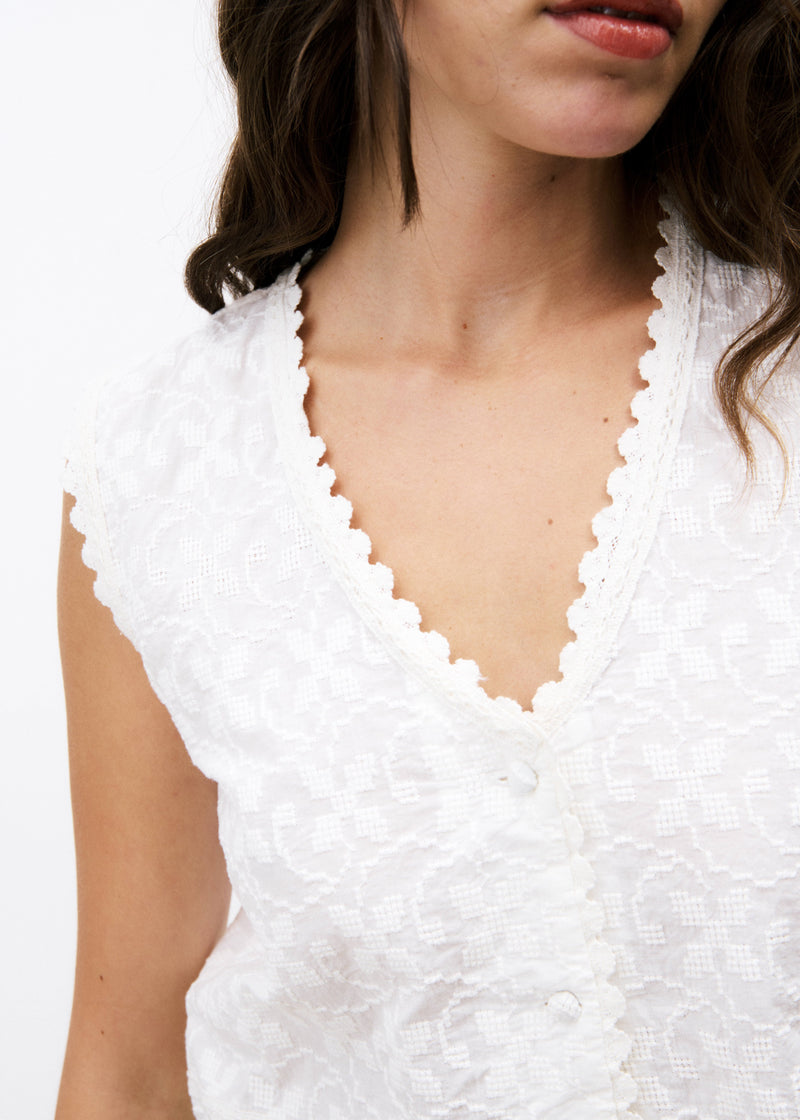 Frnch Paris Maeve Top Blanc