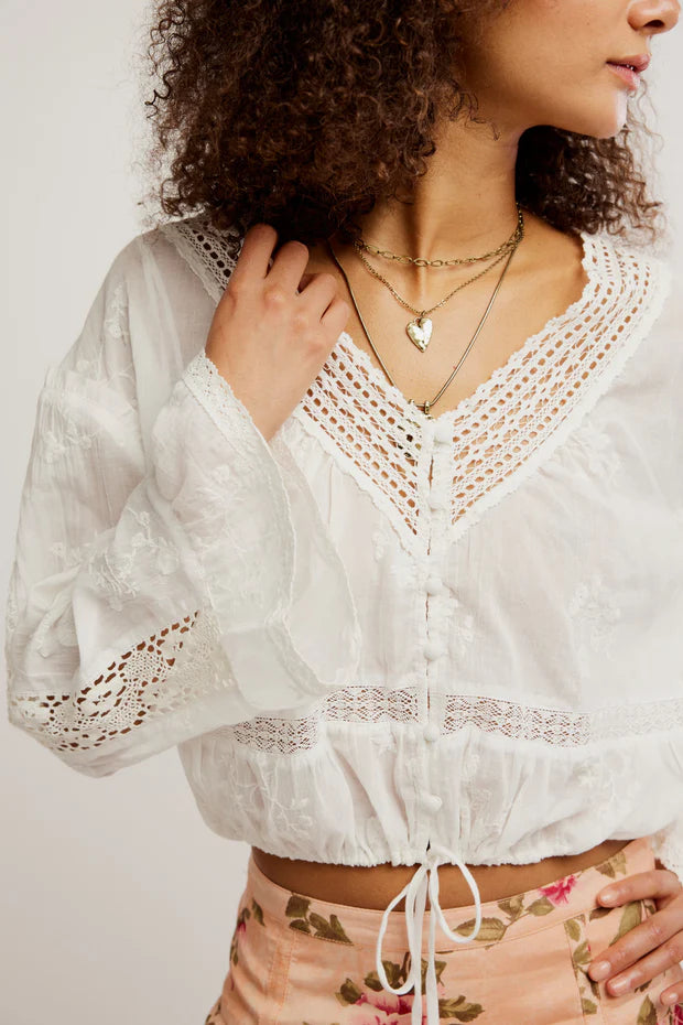 Free People Sweet Love Blouse