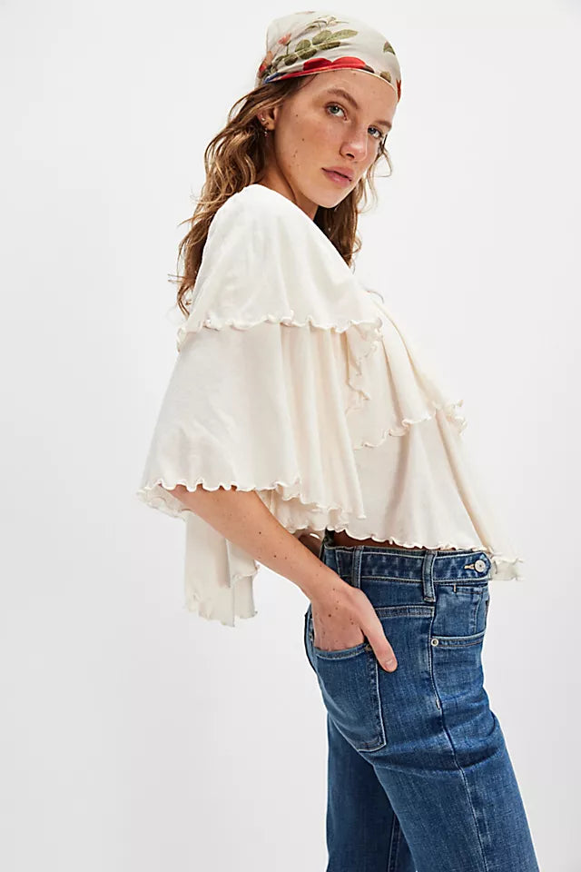 Free People Rose Party Tee