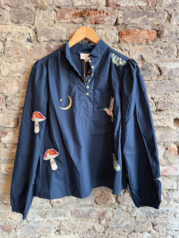 Ciebon Joy's Embroidered Button Up