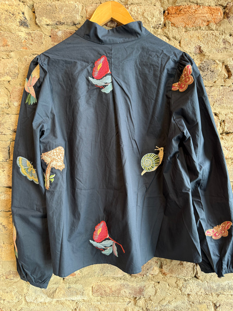 Ciebon Joy's Embroidered Button Up