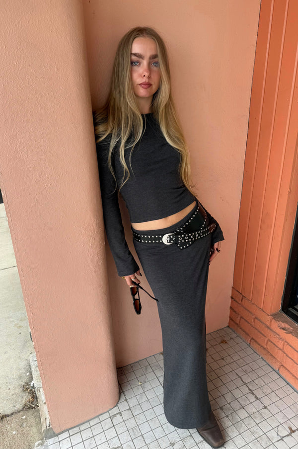 Z Supply Demure Shirt & Maxi Skirt Set