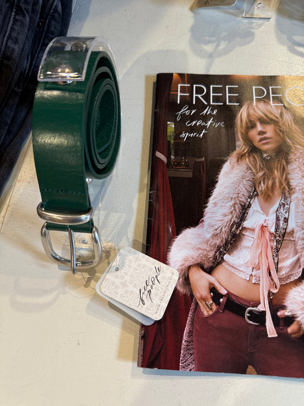 Free People Rhodes Stud Belt Emerald