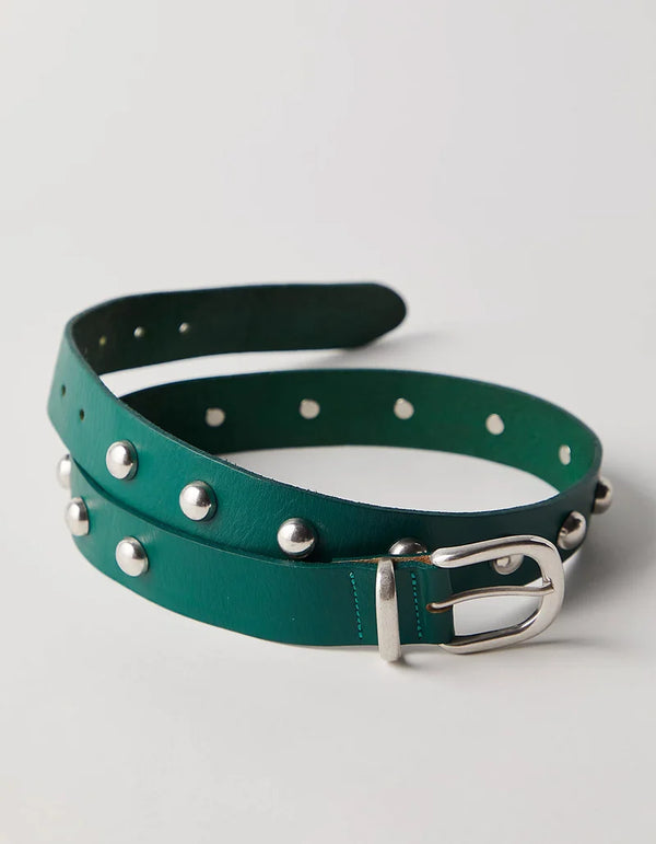 Free People Rhodes Stud Belt Emerald