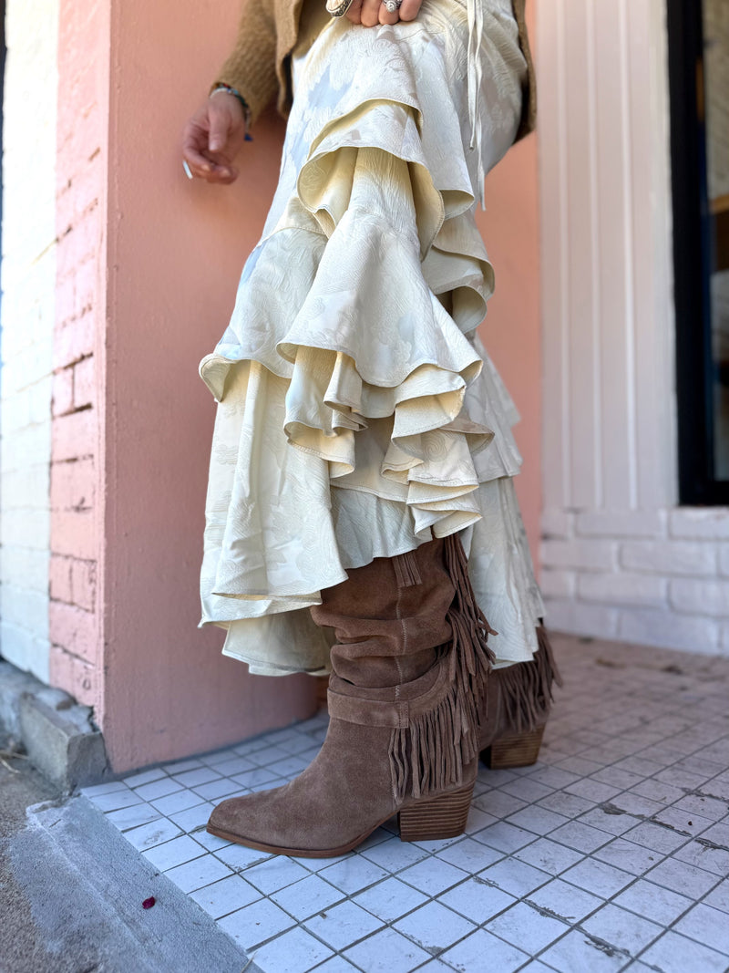 Free People Autumn Promenade Maxi Skirt