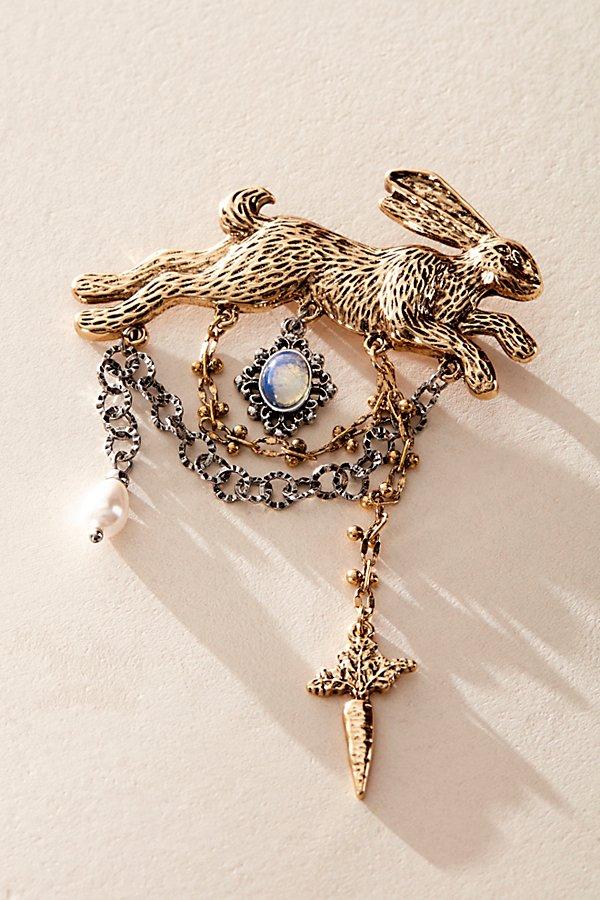 Free People Rabbit Brooch