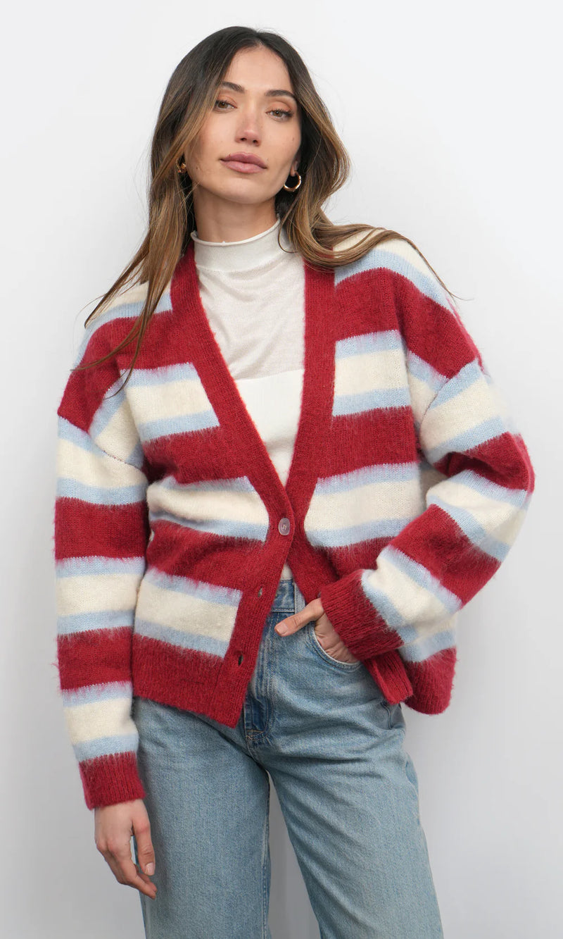 Greylin Fallon Cozy Oversized Stripe Cardigan