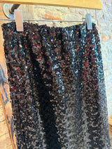 Astrid Black Sequin Midi Skirt