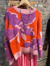 Frnch Ayme Orange Sweater