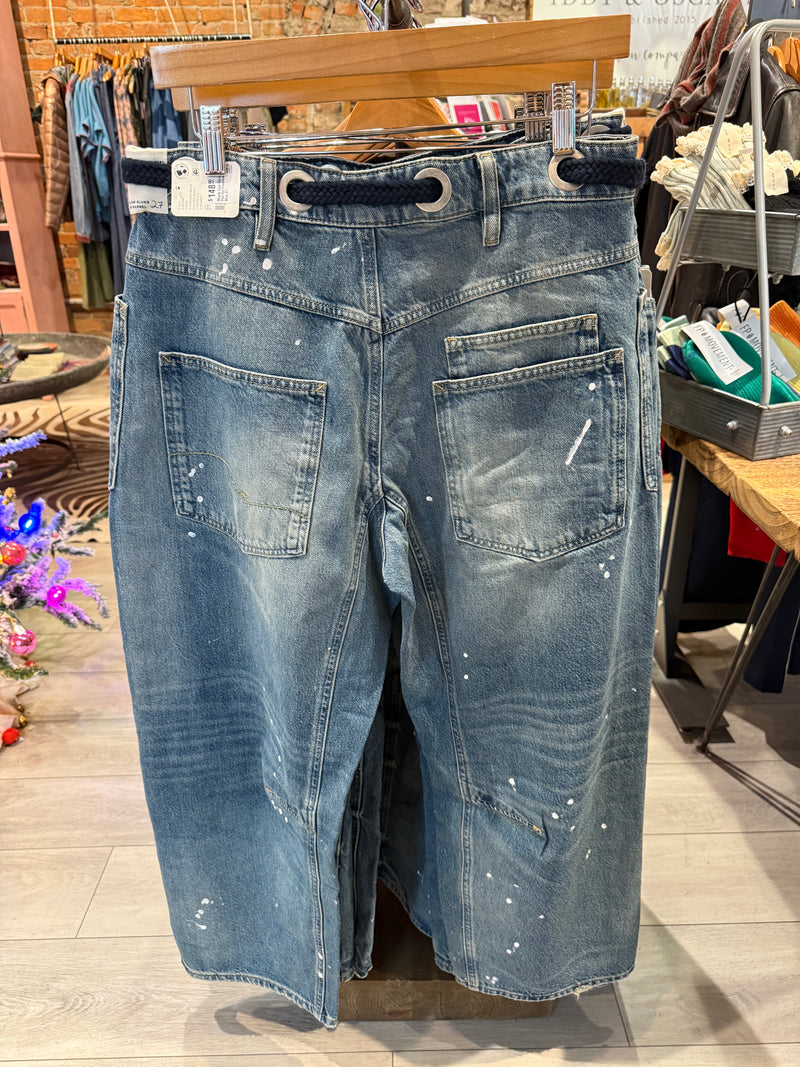 Free People Moxie Low Slung Pull On Timeless Blue