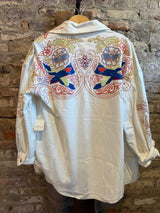 Free People Take Flight Emb Shirt