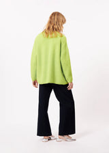 Piper Woven Cardigan Lime