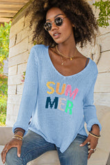 Summer V Neck Sweater