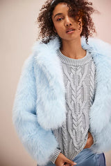 Free People Paris Cropped Fur Jacket