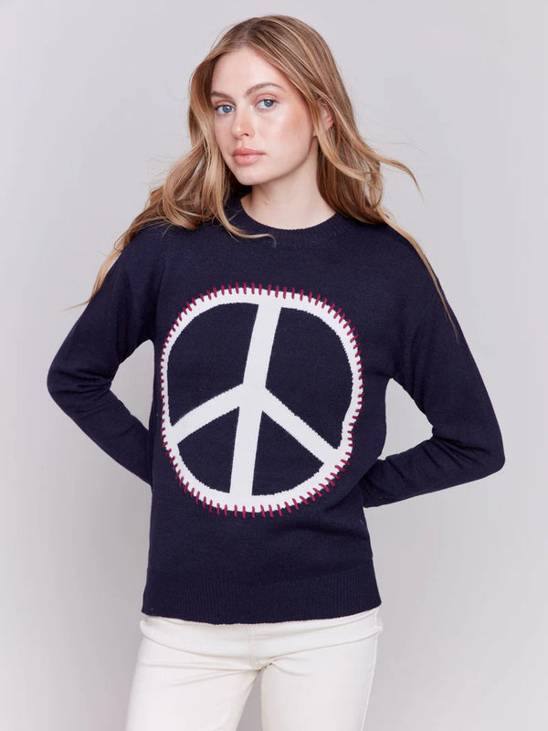 Peace Navy Sweater