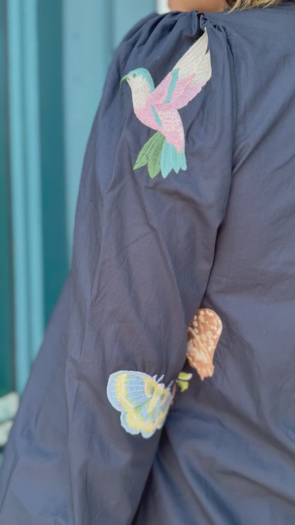 Ciebon Joy's Embroidered Button Up