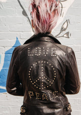 Traycie Peace Leather Jacket