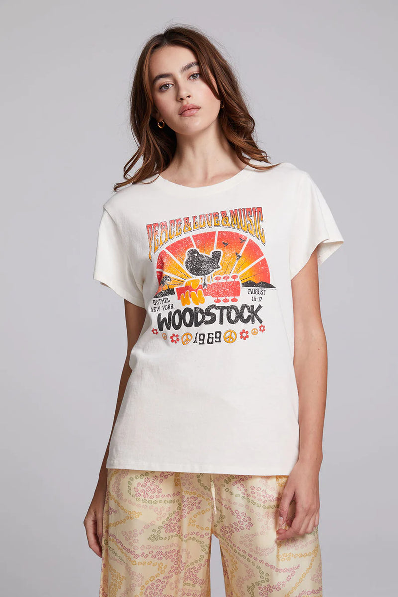 Woodstock Peace & Love Graphic Tee