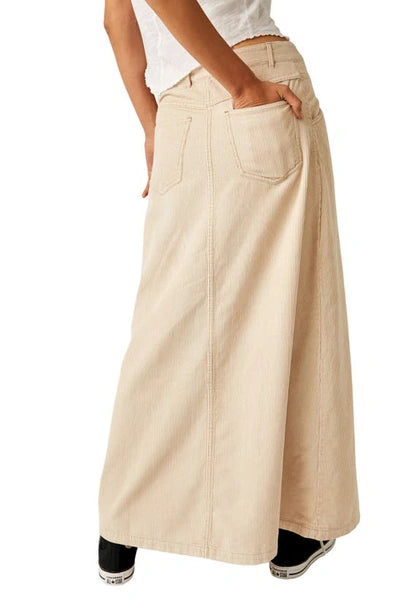 Come As You Are Cord Midi Skirt