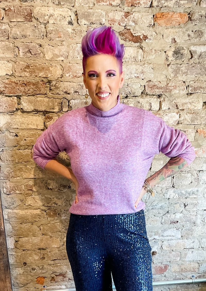 Funnel Knit Sweater