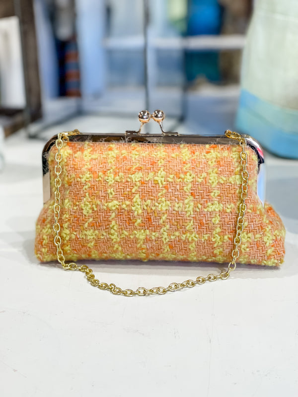 Trixie Coral/Gold Tweed
